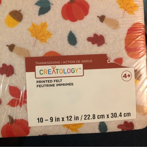 Creatology NEW Pumpkin Fall Thanksgiving Themed Felt paper 10 sheets - Picture 3 of 4